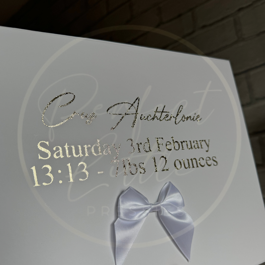 Baby Birth Details - Keepsake Box