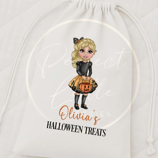 Halloween Dolly Drawstring Bag