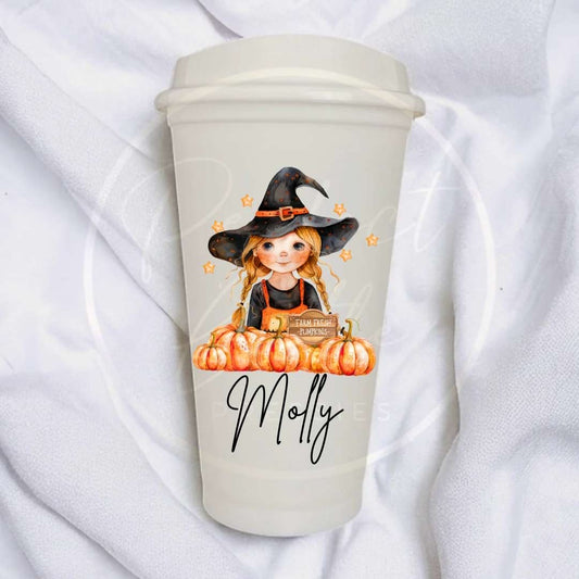 Halloween Witch Dolly Hot Cup 16oz
