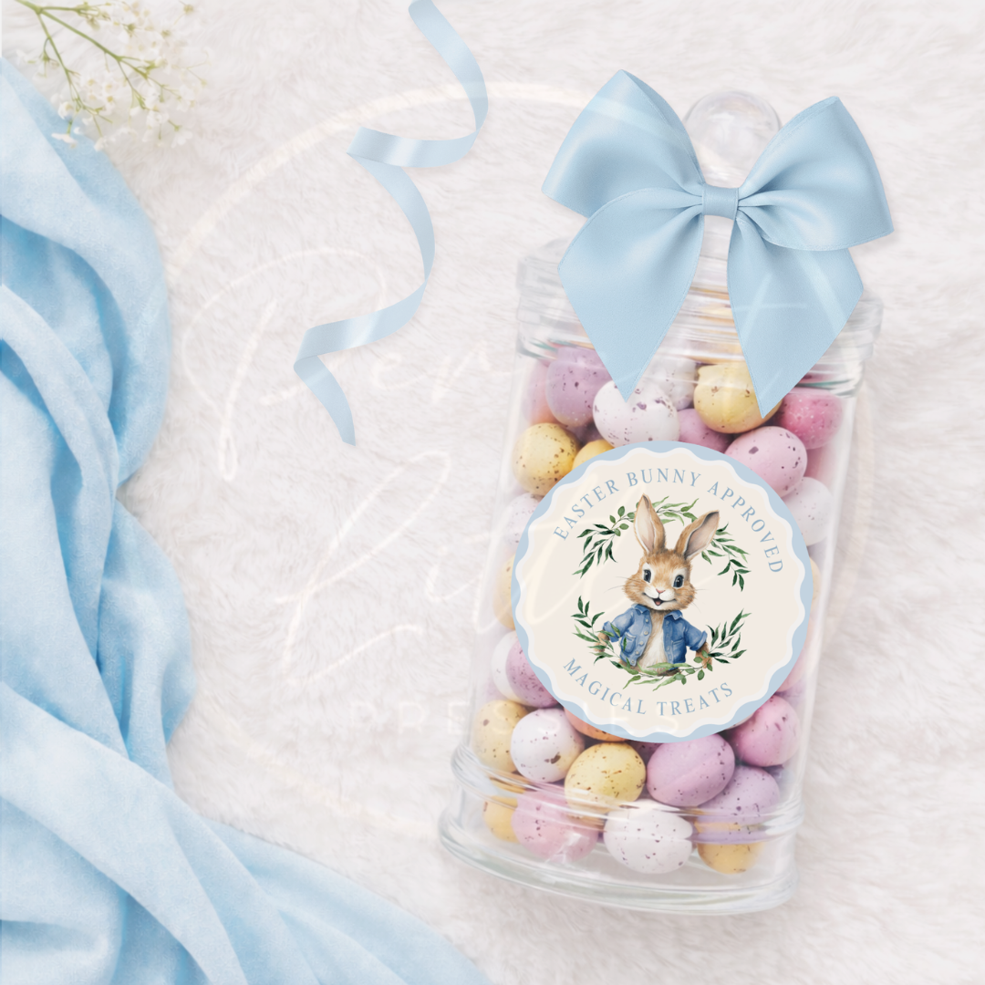 Easter - Blue Bunny Fillable Sweet Jar