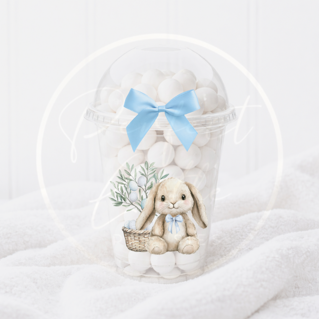 Easter - Blue Soft Bunny Fillable Dome Cup