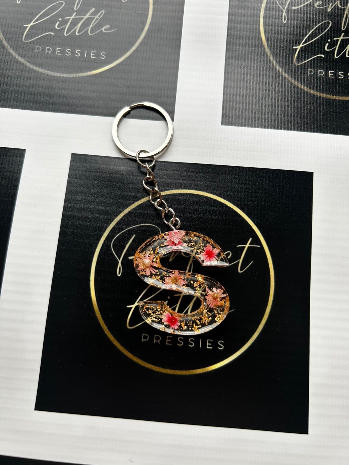 Resin Keyring - Pink S