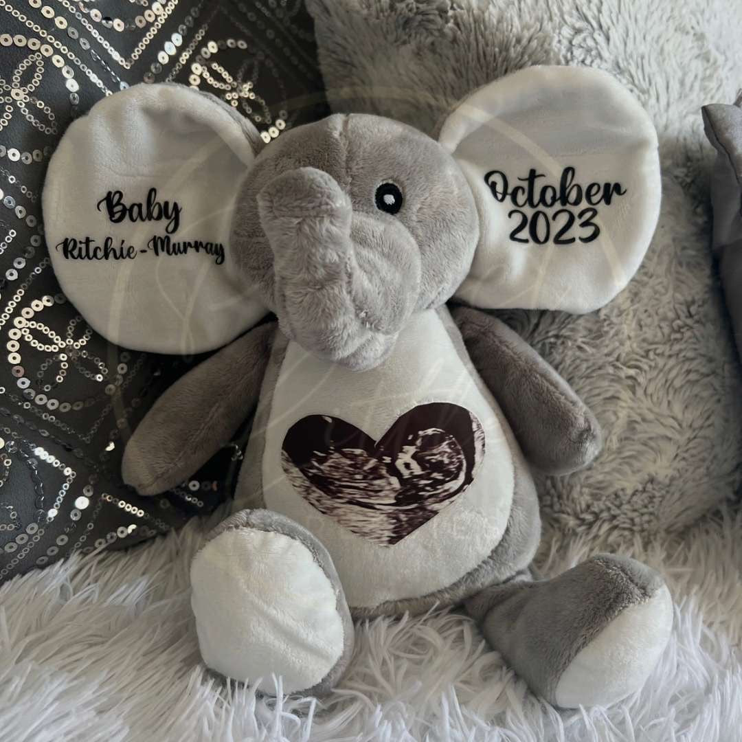 Baby Scan Photo Teddy Bear