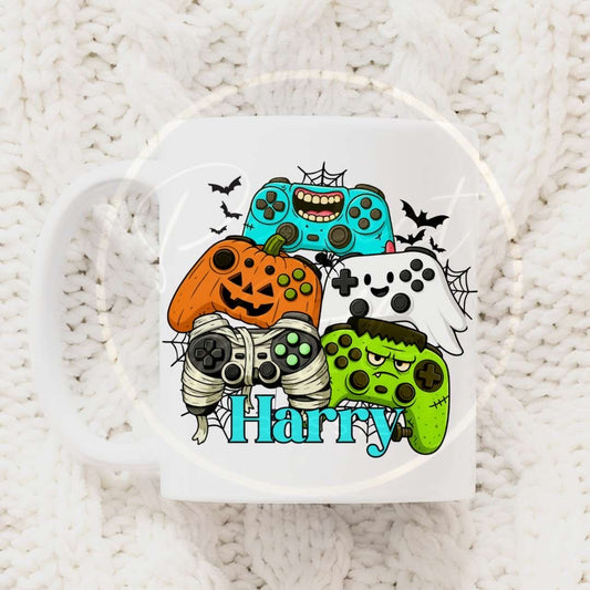 Halloween Gamer Print Mug