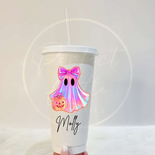 Halloween Iridescent Ghost Cold Cup 24oz