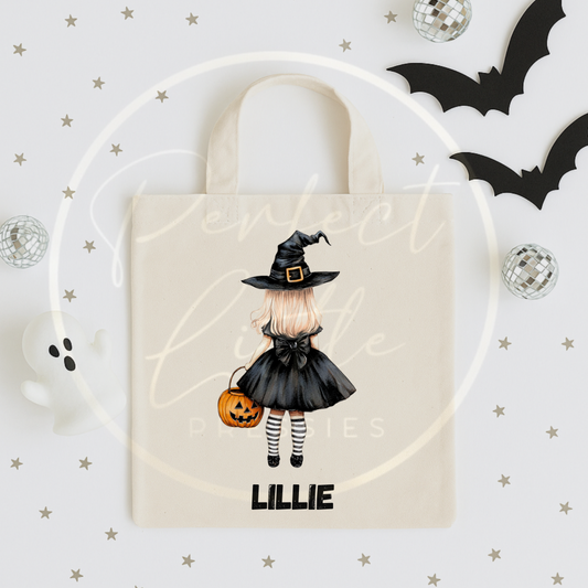 Halloween Witch Custom Dolly Tote Bag