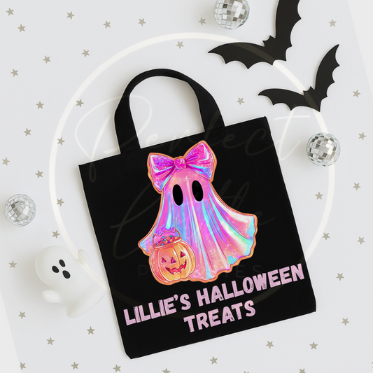 Halloween Iridescent Ghost Tote Bag