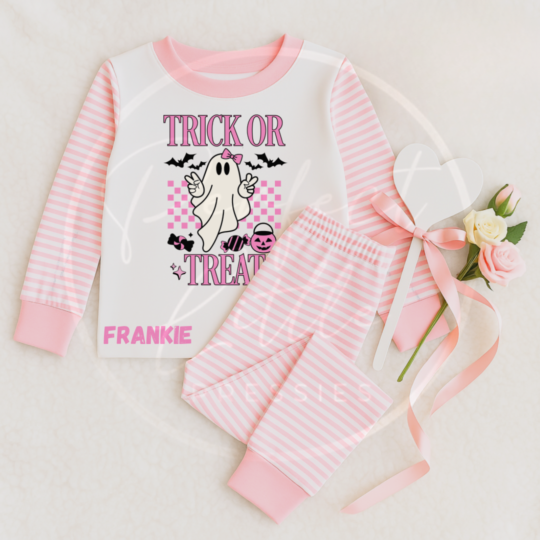 Halloween Pyjamas - Pink Trick or Treat