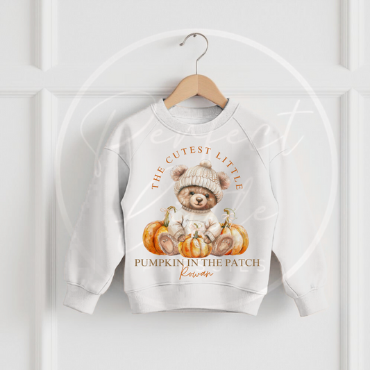 Halloween Kids Cutest Pumpkin In The Patch Sweatshirt