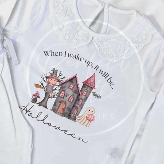 Halloween Kids Haunted House Pyjamas Design 2
