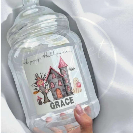 Halloween Haunted House Treat Jar 2.25L
