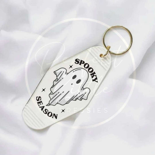 Halloween Spooky Season Motel Keyring