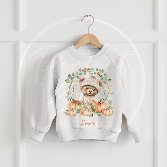 Halloween Kids Cosy Bear Hat Sweatshirt