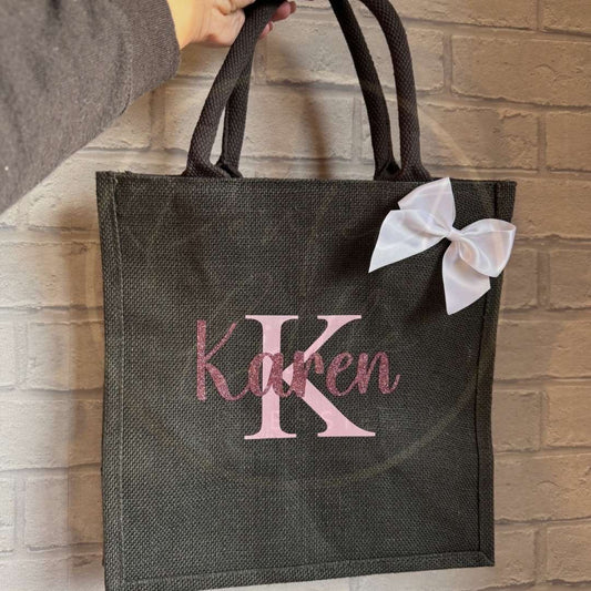 Jute Tote Lunch Bag