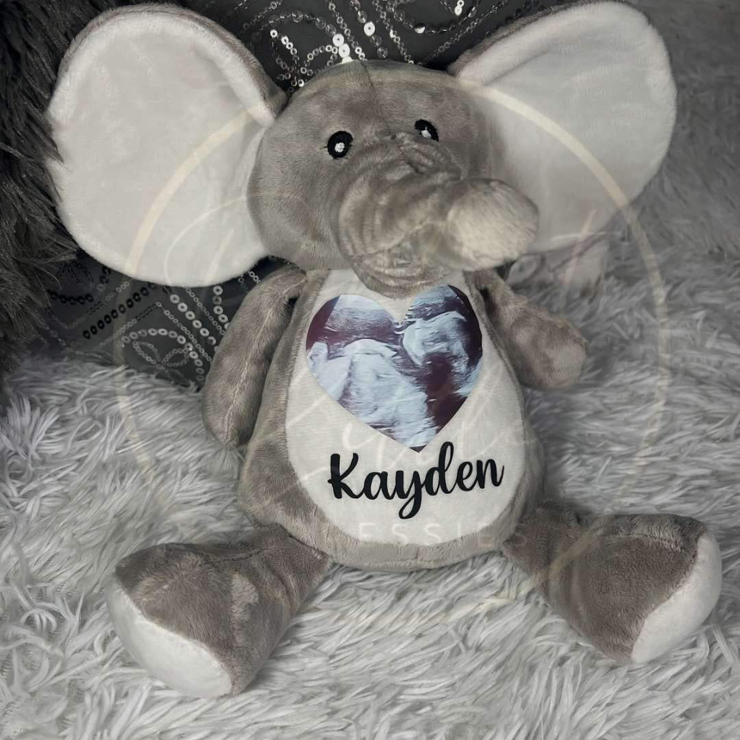 Baby Scan Photo Teddy Bear