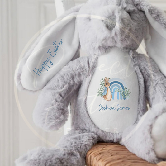 Teddy - Blue Rainbow Bunny