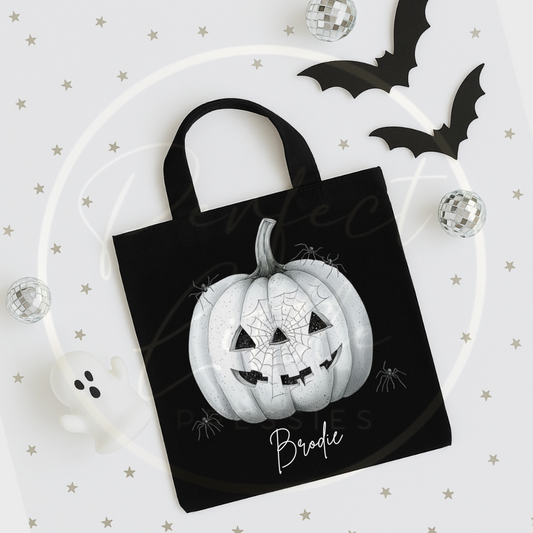 Halloween Spooky Pumpkin Tote Bag