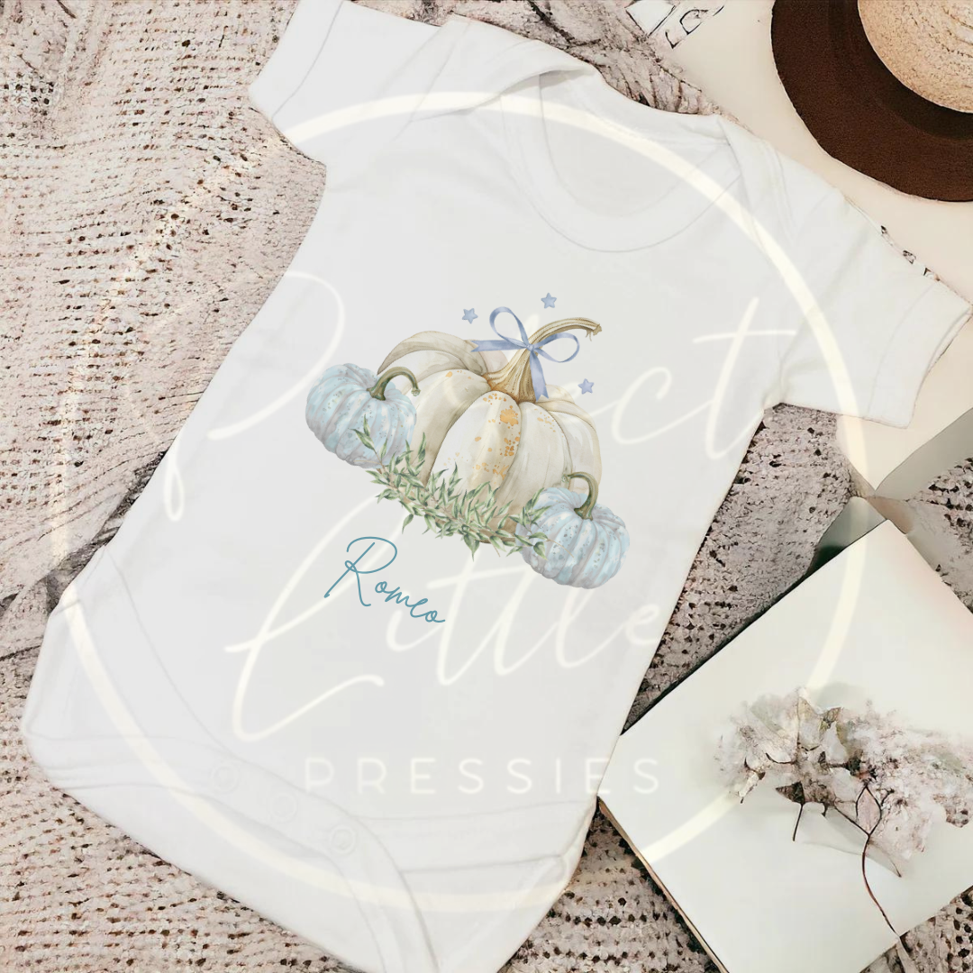 Halloween Pastel Pumpkins Baby Grow