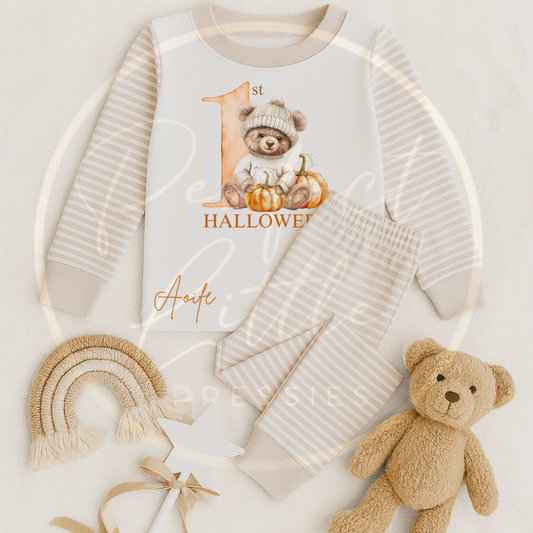 1st Halloween Kids Cosy Bear Pyjamas