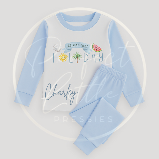 Kids My First Holiday Blue Pyjamas