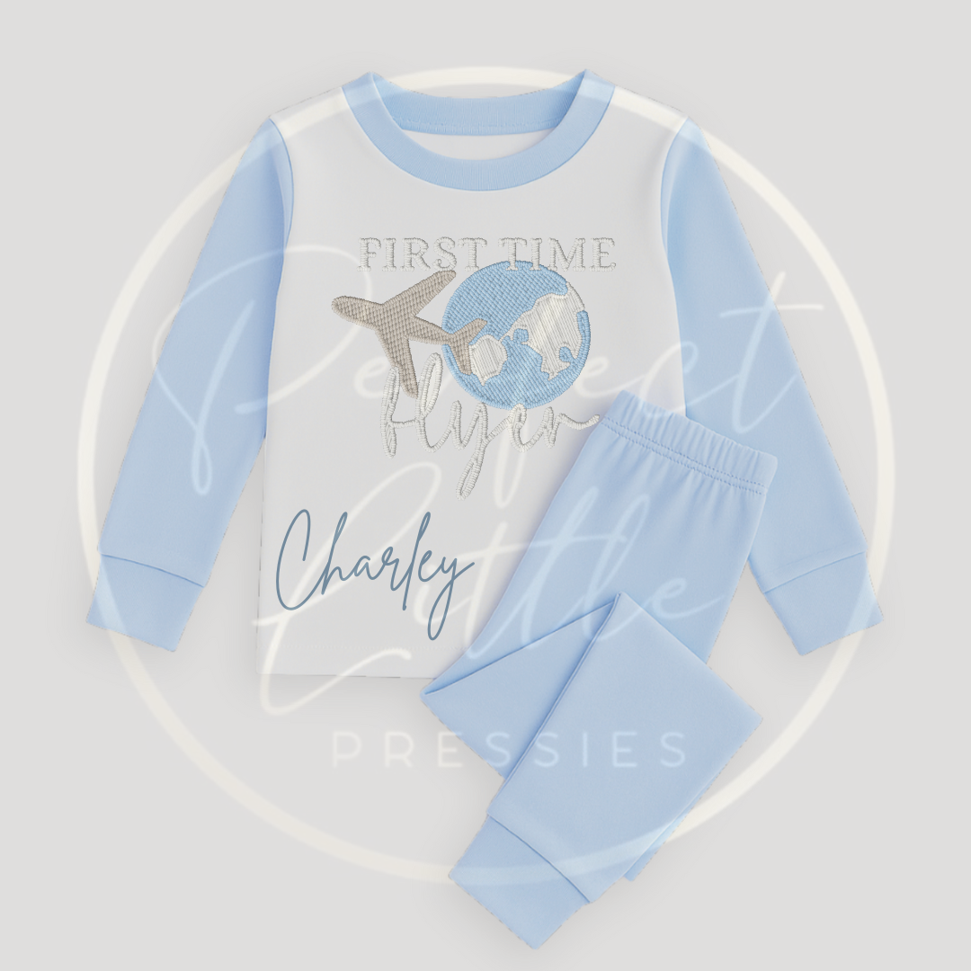 Kids Blue First Time Flying Pyjamas