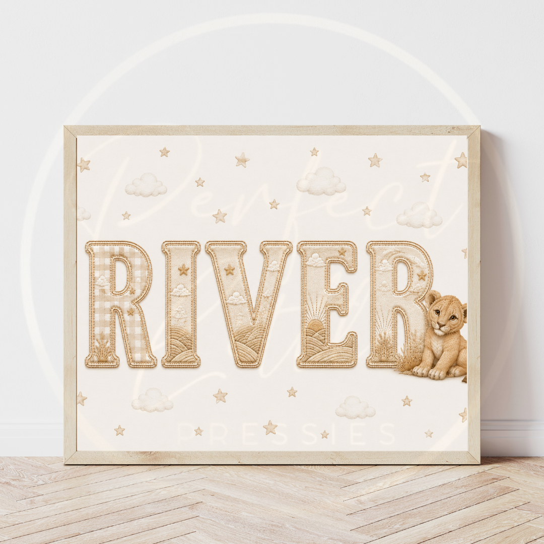 Custom Print - Little Lion Name