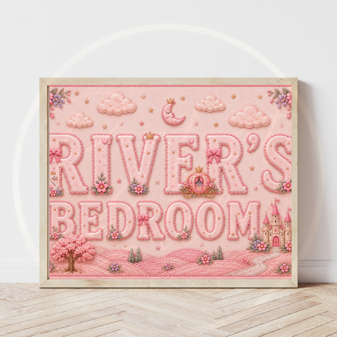 Custom Print - Pink Fairytale Bedroom