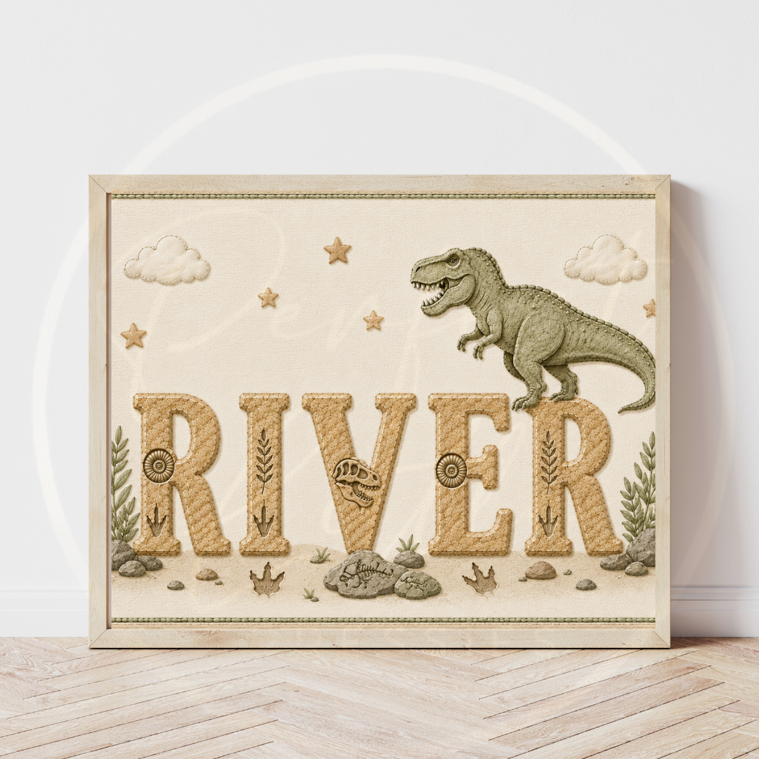 Custom Print - Dino Fossil Name