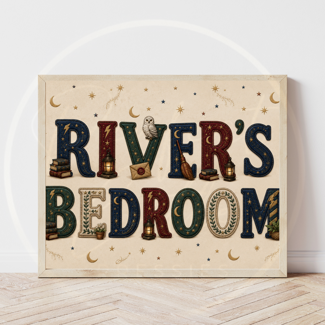 Custom Print - Wizard Bedroom
