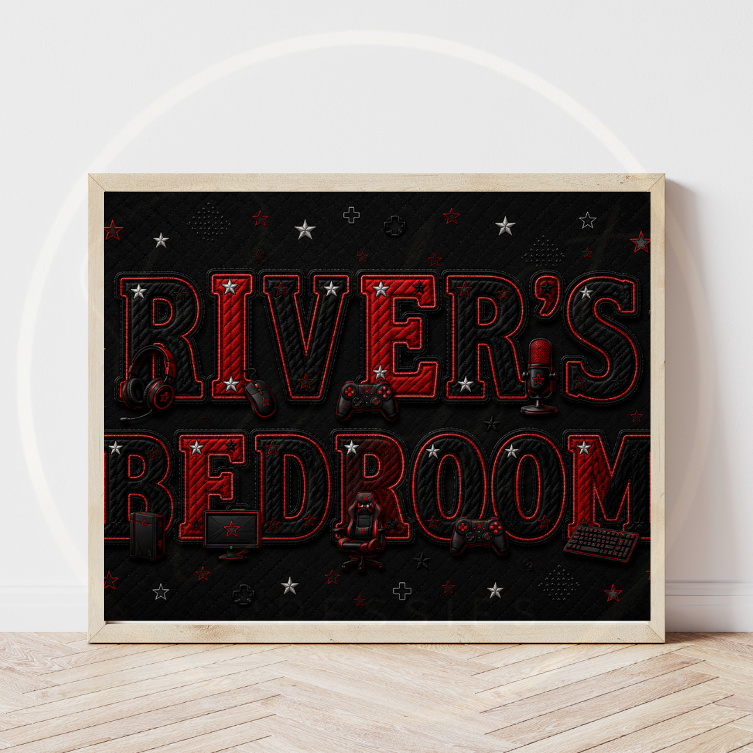 Custom Print - Game Vlogger Bedroom