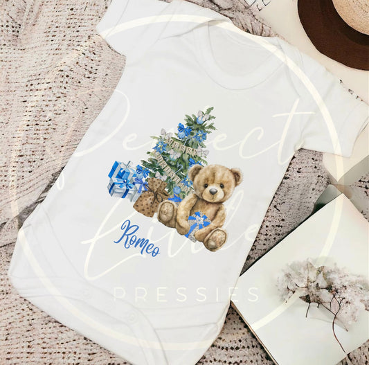 Christmas Baby Grow - Blue Bear Gifts