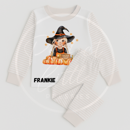 Halloween Pyjamas - Pumpkins Witch Dolly