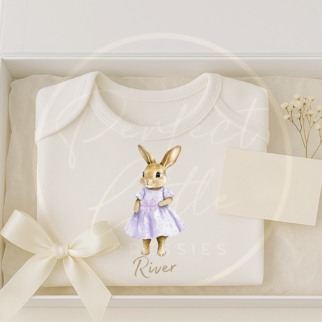Easter - Bunny Dress Baby Grow