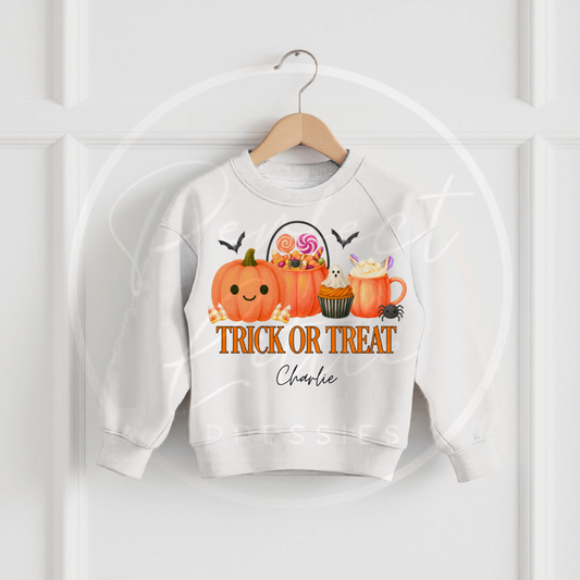 Halloween Kids Trick or Treat Sweatshirt
