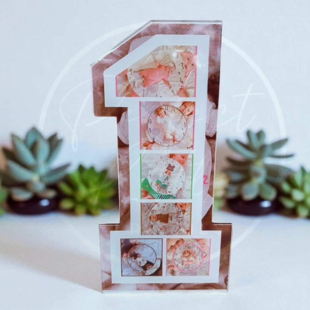 Custom Print - First Birthday Number Plaque
