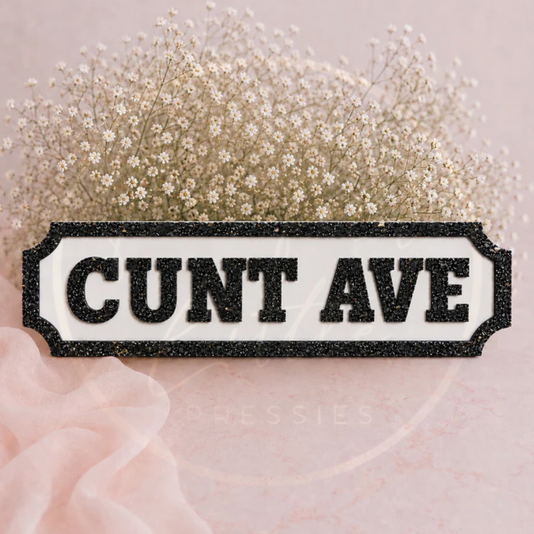 Acrylic Sign - Adult Sweary Avenue