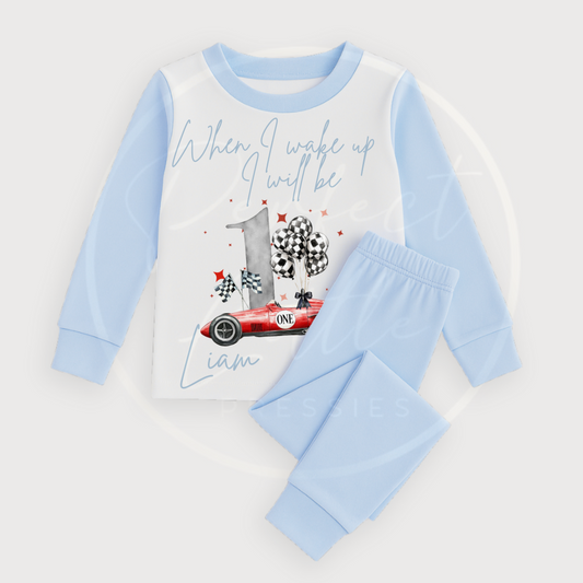 Race Car Birthday Pyjamas