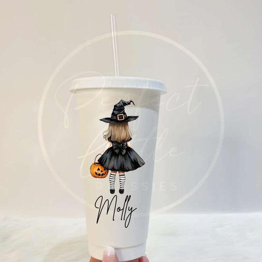 Halloween Witch Silhouette Cold Cup