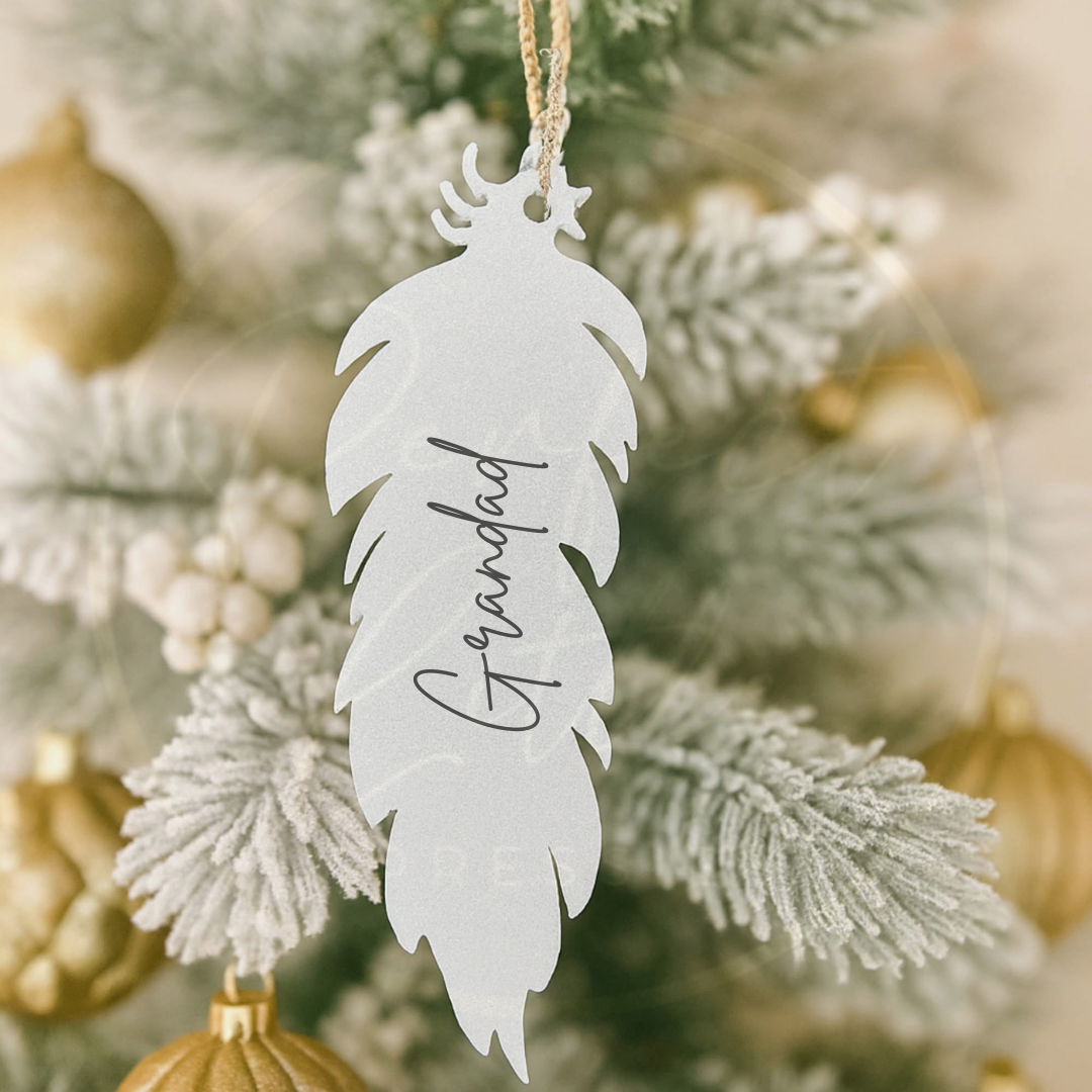 Christmas Decoration - Memorial Feather