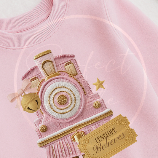 Christmas Sweatshirt - Pink Express