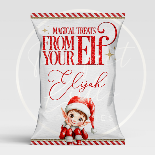 Christmas Treat Packet - Red Elf