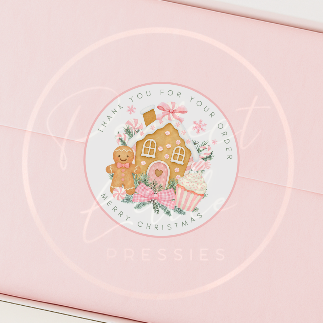 Christmas Stickers - Thank You For Your Order (5 Pack)