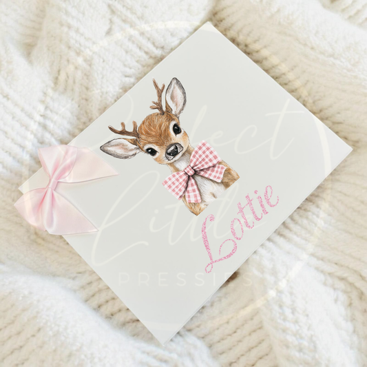 Christmas Box - Reindeer Pink