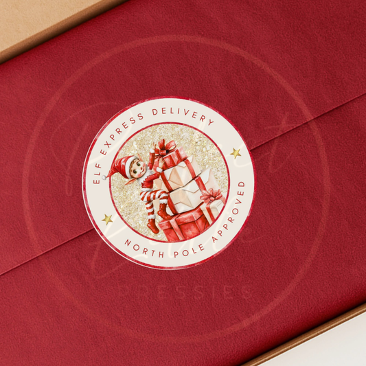 Christmas Stickers - Elf Express Delivery (5 Pack)