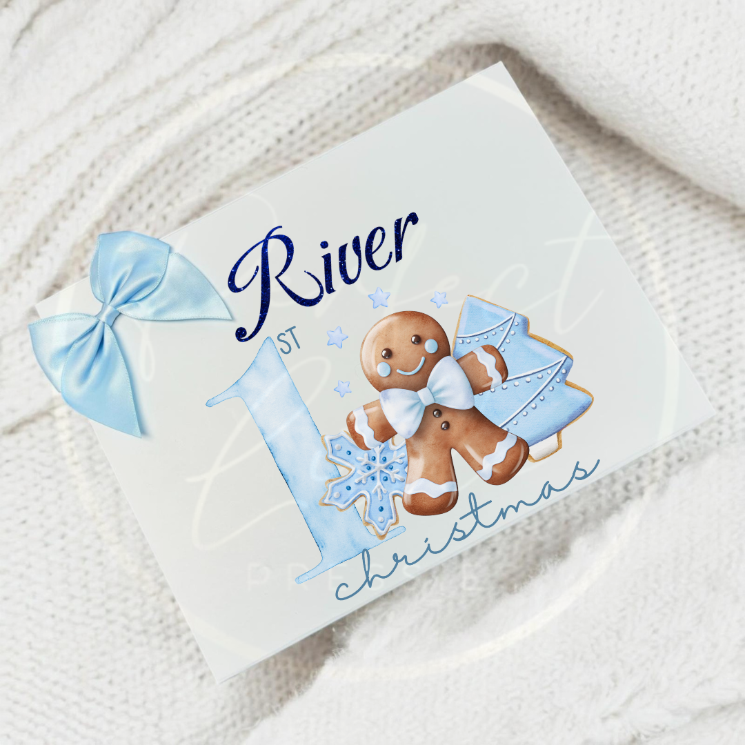 Christmas Eve Box - 1st Christmas Blue Gingerbread