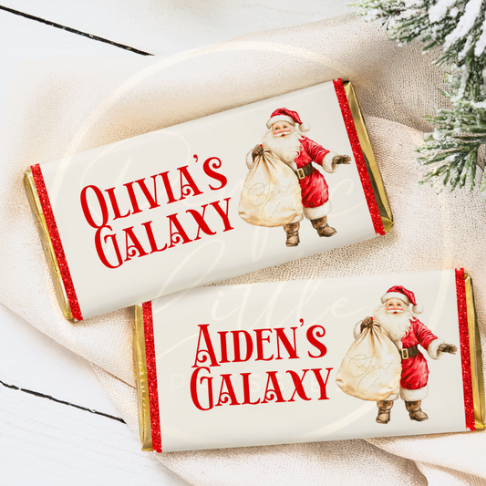 Christmas Chocolate Wrapper - Santa Sack