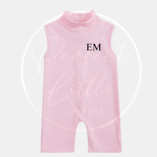 Girls Ribbed Jumpsuit Initial