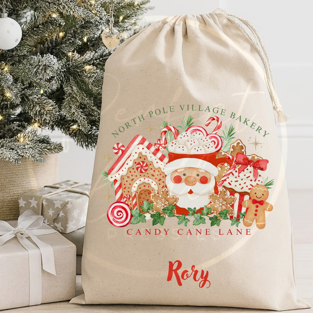 Christmas Sack - Village Bakery Red