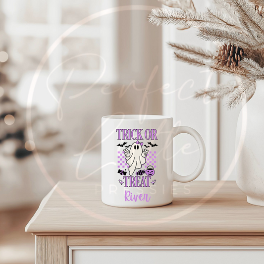 Halloween Purple Trick Or Treat Mug