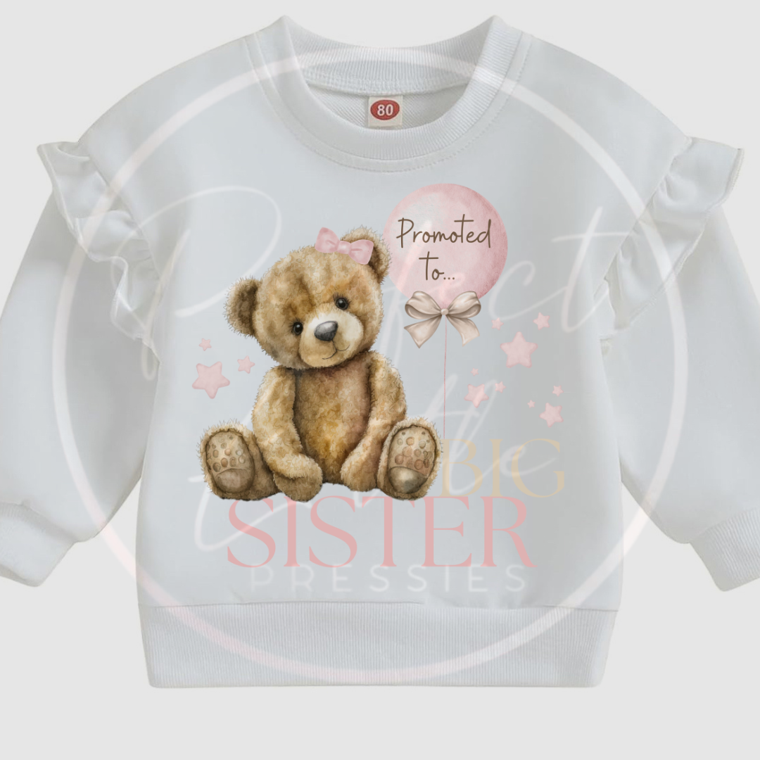 Promoted To Big Sister Frill Sweatshirt